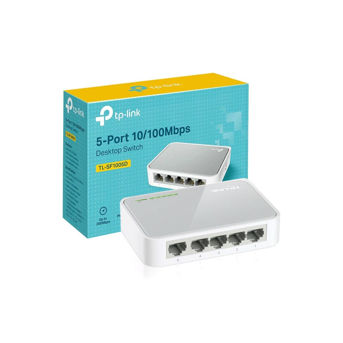 TP-Link TL-SF1005D 5-Port 10/100Mbps Desktop Ethernet Switch