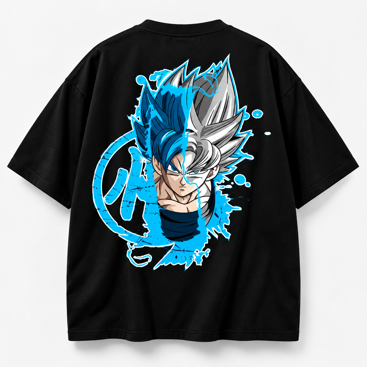 Blue Anime – Premium Oversized T-Shirt