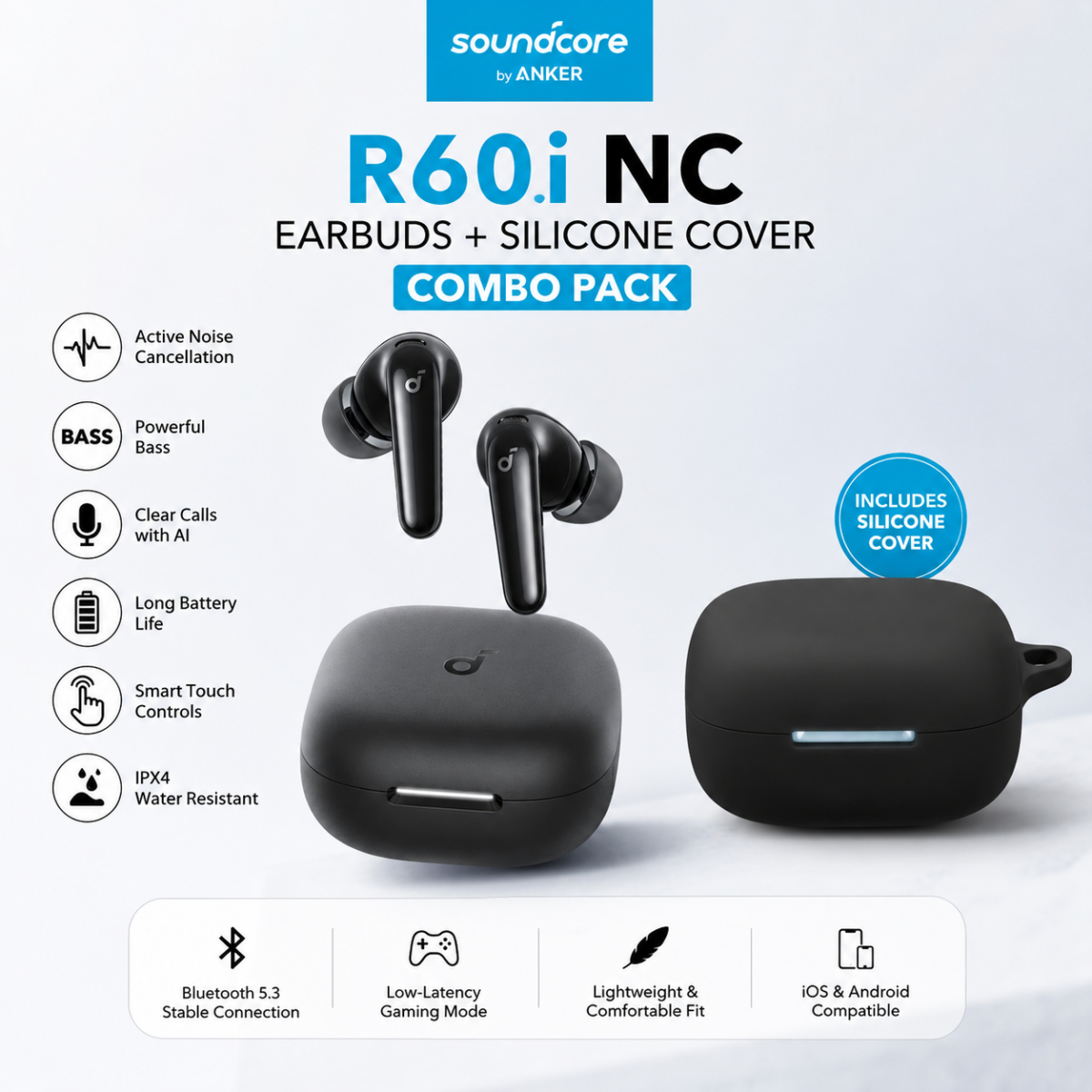 SOUNDCORE R60i NC WIRELESS EARBUDS